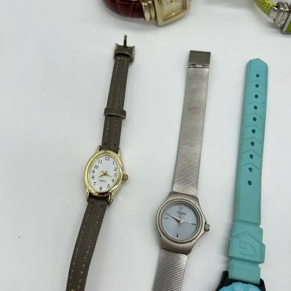 Vintage Fashion Watch Lot Broken/Untested For Parts Only